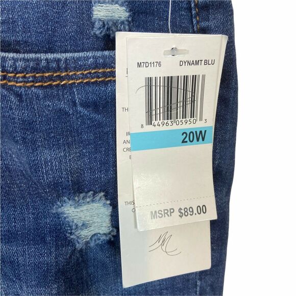 Melissa Mccarthy Seven 7 Skinny Jeans size 20 W Women's Blue Pencil Stretch - Picture 9 of 12